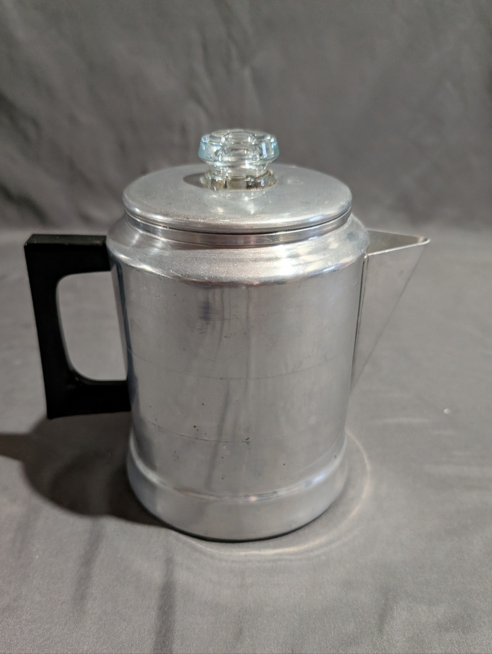 VTG Comet  Aluminum Coffee Pot 7 Cup Percolator Glass Knob Camping Stovetop